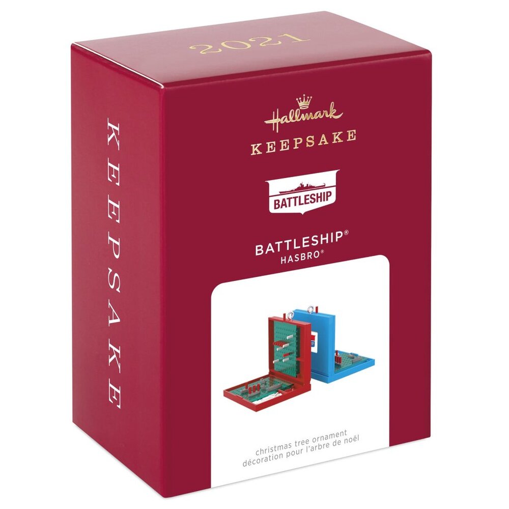 New! Hasbro Battleship Boardgame Hallmark Keepsake Christmas Ornament 2021